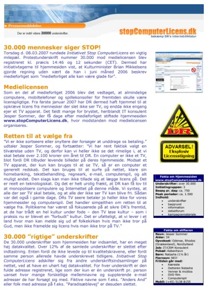 Stopcomputerlicens.dk runder 30000 underskrifter