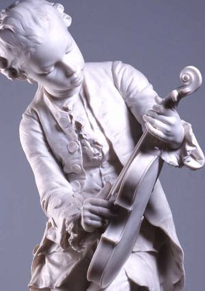 Detalje. Louis Ernest Barrias.Mozart som barn.1883. Ny Carlsberg Glyptotek