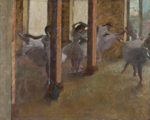 Degas, Danseøvelser i Foyeren, 1880erne