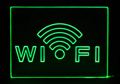 Edge Lit Wi Fi Green Lights off