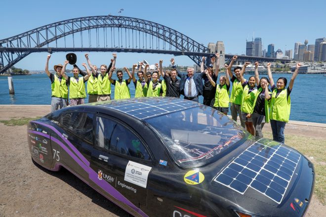 UNSW student solar car sets new efficiency world record 1