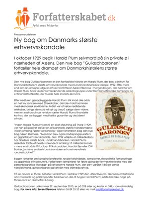 Ny bog om Danmarks største erhvervsskandale tirsdag