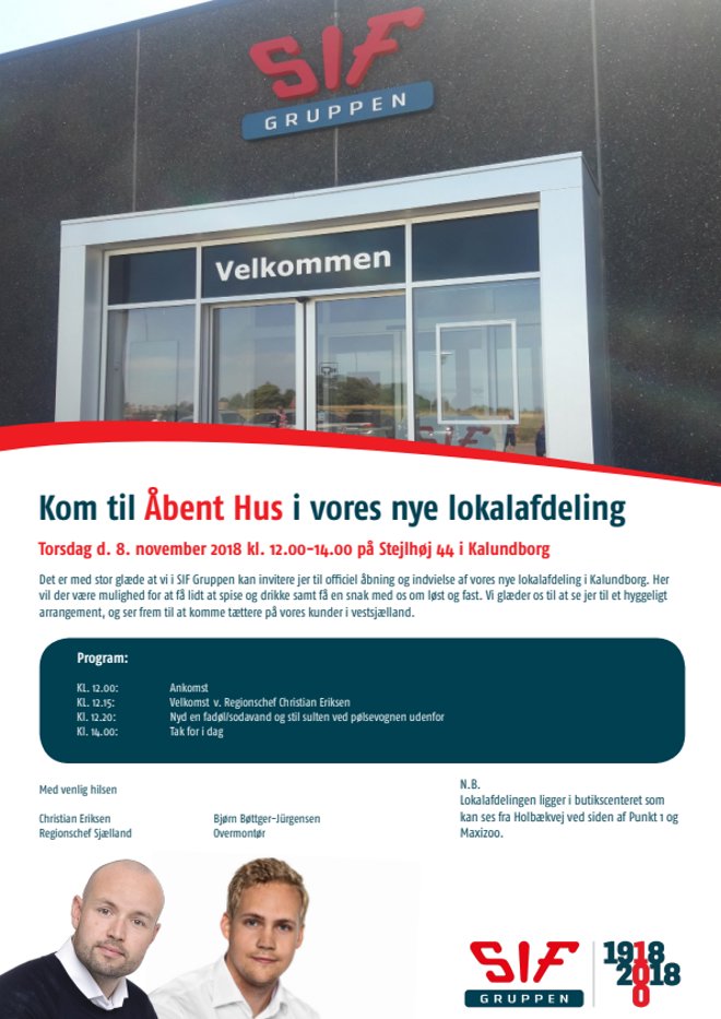 Invitation til Åbent Hus i Kalundborg