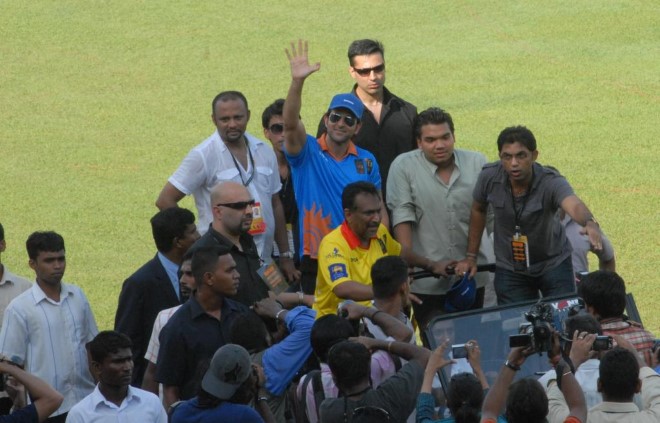 Hrithik Roshan at the IIFA Celebrity Cricket Match