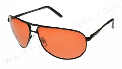 Polarised copper driving sunglasses