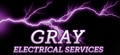 Gray electrical logo