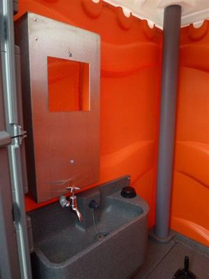 Inside View of Portable Toilet from Griffin Toilet Hire