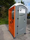 Side View of Portable Toilet from Griffin Toilet Hire