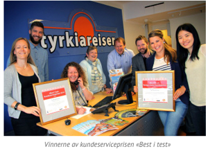 Tyrkiareiser vinneren av Kundeserviceprisen 2014
