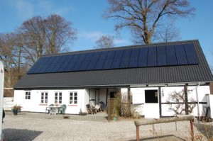Privat bolig med solceller