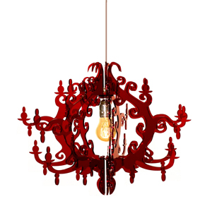 Red chandelier