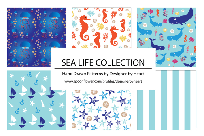 BOYS SEA LIFE COLLECTION PATTERNS