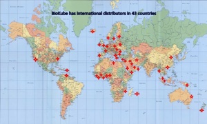 BioKube distributors in 43 countries