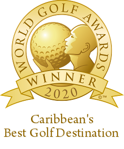 Caribbeans best golf destination 2020 winner shield gold (Dominican Republic Tourist Office)
