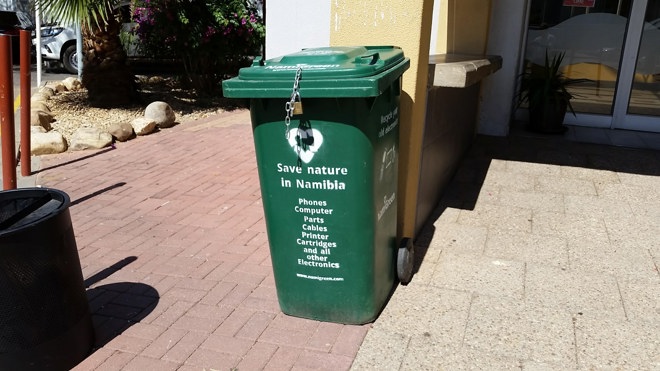 Ministry of Education Namibia - electronic waste recycling bins
