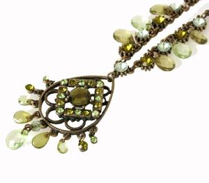 Regulerbar halskaede m. oliven perler fra dansk smykkekunst 15995